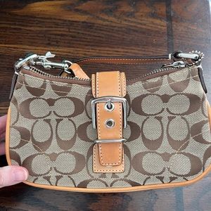 Mini Coach Purse - Tan